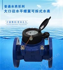 大口径水平螺翼可拆式水表LXLC-50E~300E