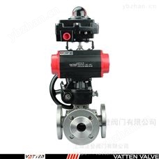 Q644F工业三通排水球阀 气动带手动三通换向阀