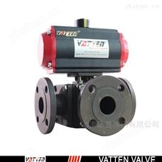Q642F气动带反馈三通换向球阀 气动三通开关球阀